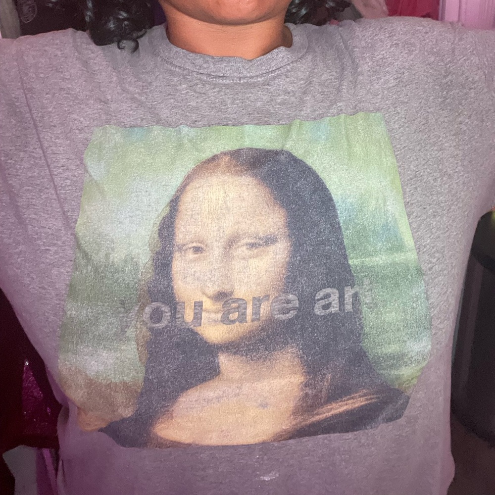 MAD Engine Gray Mona Lisa Art Tee